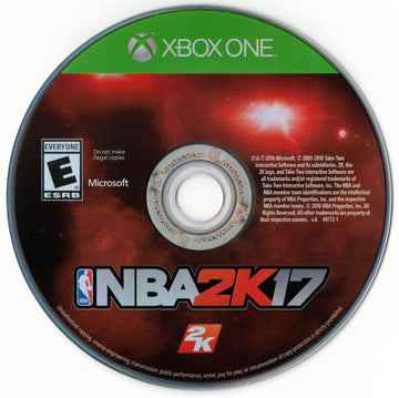 
NBA 2K17 | Xbox One | physical media | Data by MobyGames.com