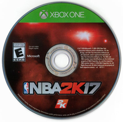 
NBA 2K17 | Xbox One | physical media | Data by MobyGames.com