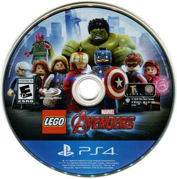 
LEGO Marvel Avengers | PlayStation 4 | game disc 1 of 1 | Data by MobyGames.com
