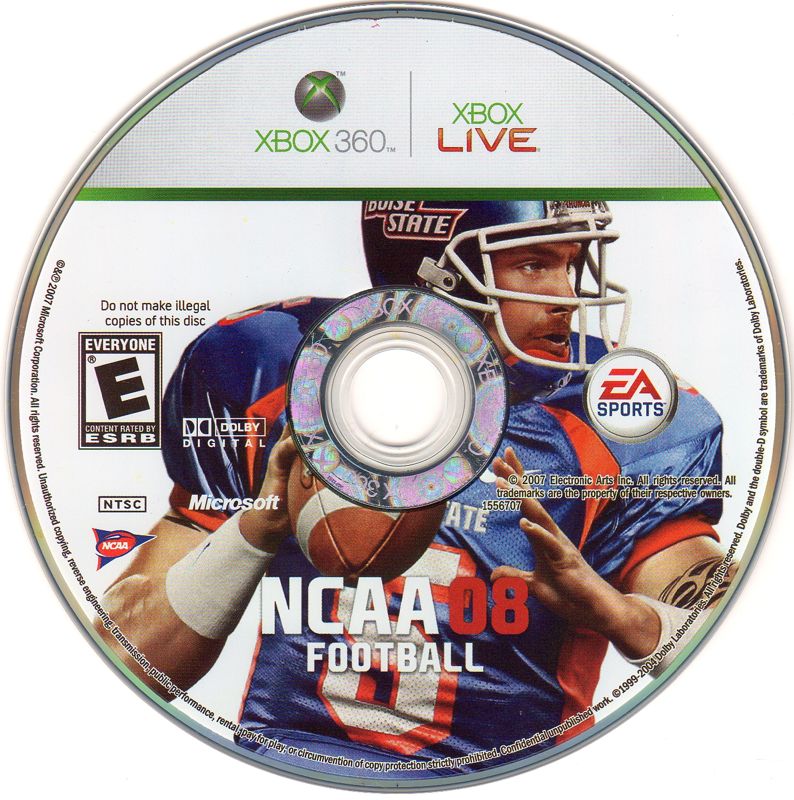 NCAA Football 08 | Xbox 360 | physical media | region=North America | source-country=United States | zypher-v2 | moby-7f163c31d476 | Data by MobyGames.com