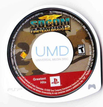 SOCOM: U.S. Navy SEALs - Fireteam Bravo 2 | PSP | physical media | region=North America | source-country=United States | zypher-v2 | moby-d0a6de939a36 | Data by MobyGames.com