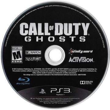 Call of Duty: Ghosts | PlayStation 4 | physical media | region=North America | source-country=United States | zypher-v2 | moby-bb85966b91f0 | Data by MobyGames.com