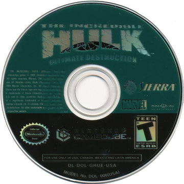 The Incredible Hulk: Ultimate Destruction | GameCube | physical media | region=North America | source-country=United States | zypher-v2 | moby-6a5c123b66d0 | Data by MobyGames.com