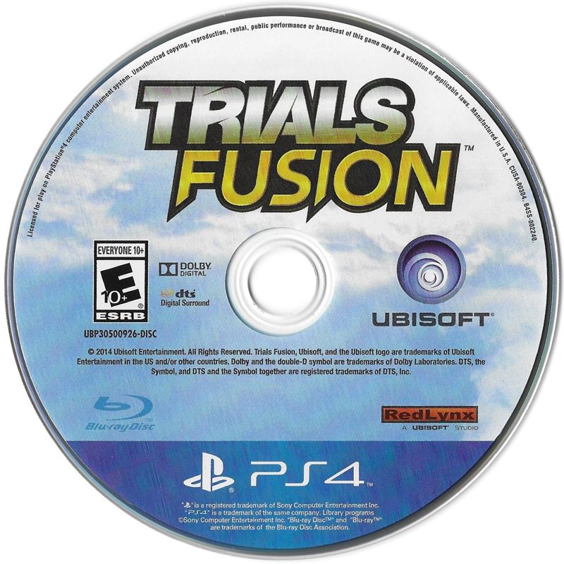 
Trials Fusion | PlayStation 4 | physical media | Data by MobyGames.com