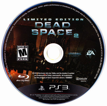 
Dead Space 2: Limited Edition | PlayStation 3 | physical media | Region: North America | source-country=United States | Data by MobyGames.com