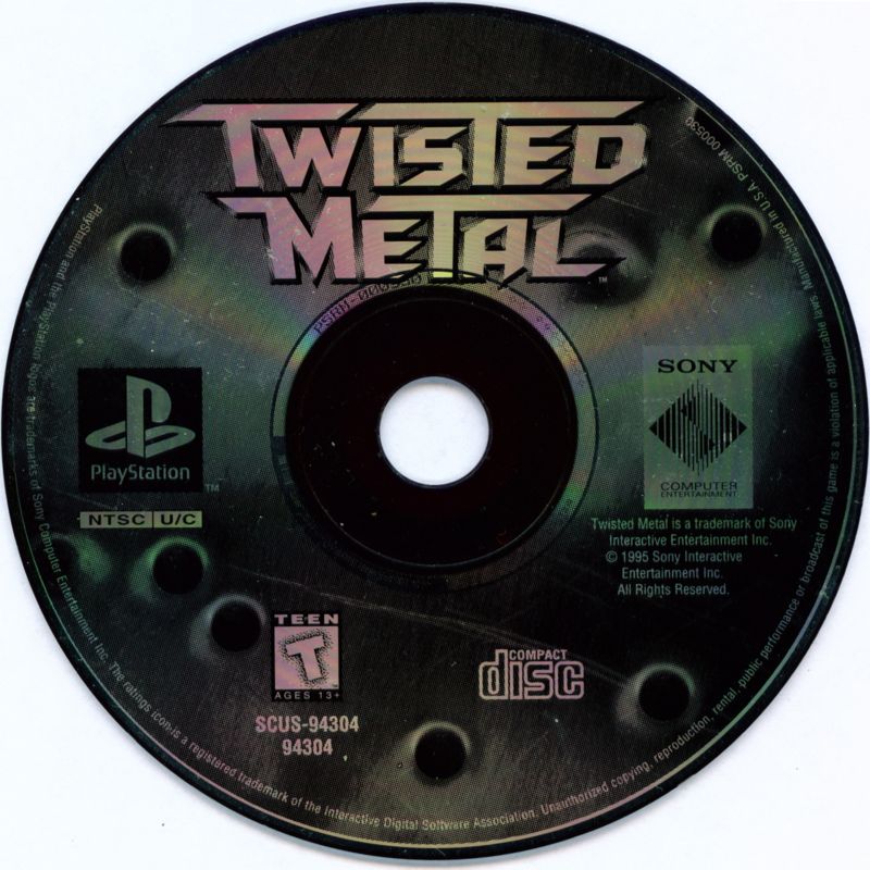 
Twisted Metal | PlayStation | physical media | Data by MobyGames.com