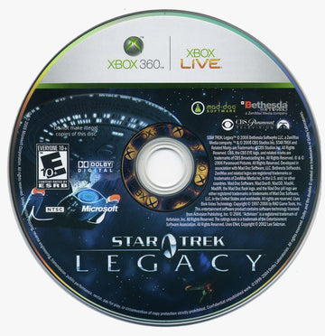 Star Trek: Legacy | Xbox 360 | physical media | region=North America | source-country=United States | zypher-v2 | moby-6359e8df48b2 | Data by MobyGames.com