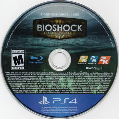 
BioShock: The Collection | PlayStation 4 | game disc 1 of 2 | Data by MobyGames.com