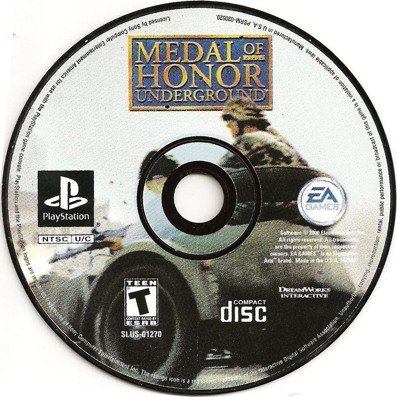 Medal of Honor: Underground | PlayStation | physical media | region=North America | source-country=Canada,United States | zypher-v2 | moby-2b415f6e9e5d | Data by MobyGames.com