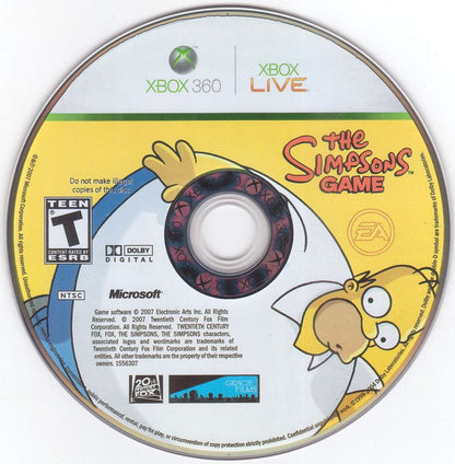 
The Simpsons Game | Xbox 360 | physical media | Region: North America | source-country=United States | Data by MobyGames.com