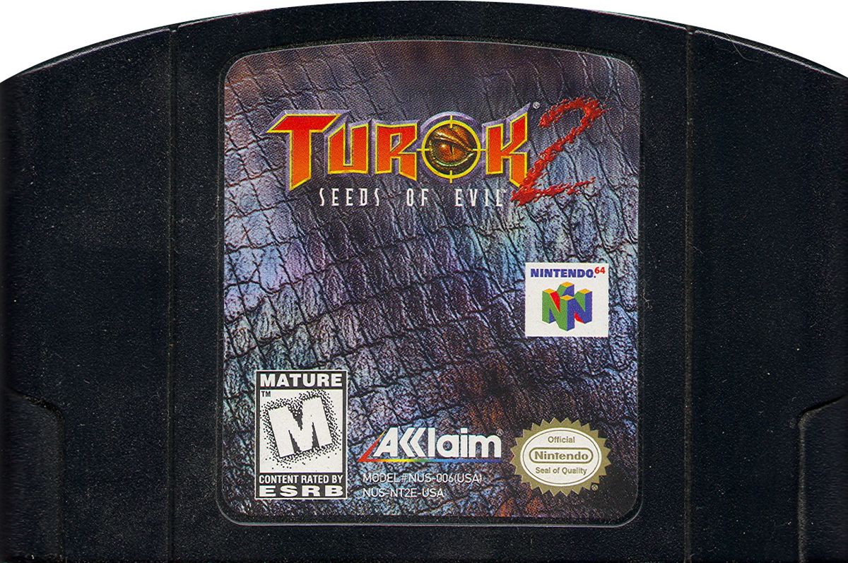 
Turok 2: Seeds of Evil | Nintendo 64 | physical media | Data by MobyGames.com