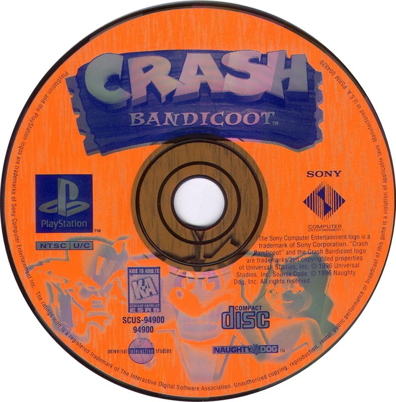 
Crash Bandicoot | PlayStation | physical media | Data by MobyGames.com