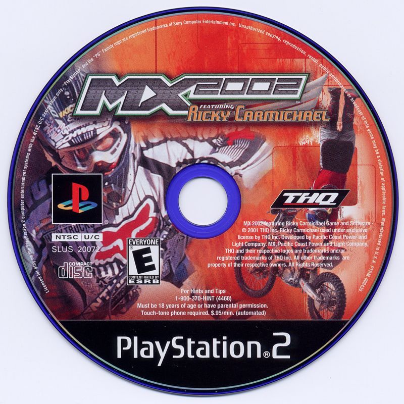 
MX 2002 featuring Ricky Carmichael | PlayStation 2 | physical media | Data by MobyGames.com