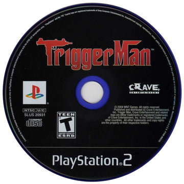 
Trigger Man | PlayStation 2 | physical media | Region: North America | source-country=United States | Data by MobyGames.com