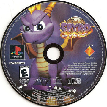 Spyro: Year of the Dragon | PlayStation | physical media | region=North America | source-country=United States | zypher-v2 | moby-67d4589bbcc2 | Data by MobyGames.com