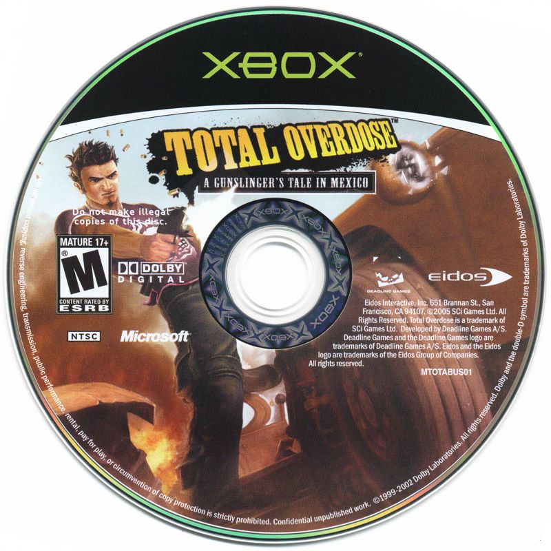 
Total Overdose: A Gunslinger's Tale in Mexico | Xbox | physical media | Data by MobyGames.com