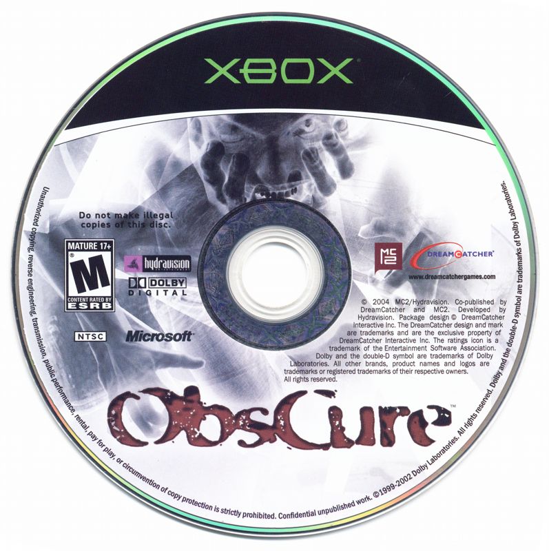 
ObsCure | Xbox | physical media | Data by MobyGames.com