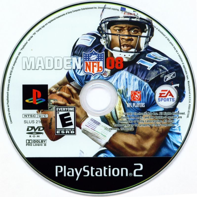 Madden NFL 08 | PlayStation 2 | physical media | region=North America | source-country=United States | zypher-v2 | moby-22f2eb4ae05f | Data by MobyGames.com