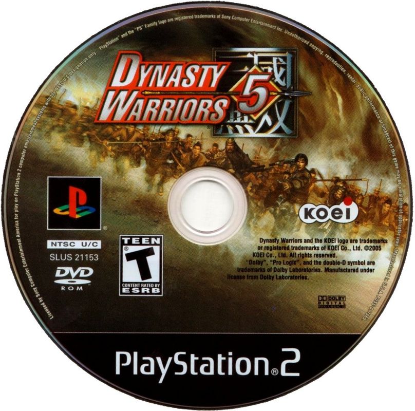 Dynasty Warriors 5 | PlayStation 2 | physical media | Region: North America | source-country=United States | Data by MobyGames.com