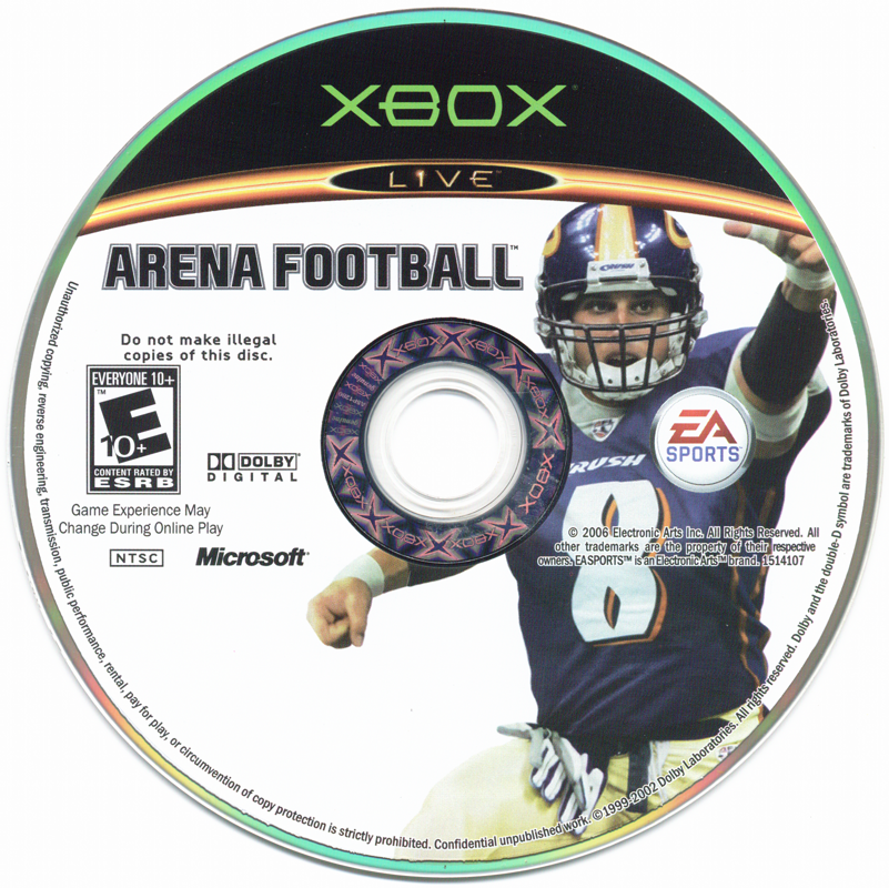 Arena Football | Xbox | physical media | region=North America | source-country=United States | zypher-v2 | moby-81c7f6a64392 | Data by MobyGames.com