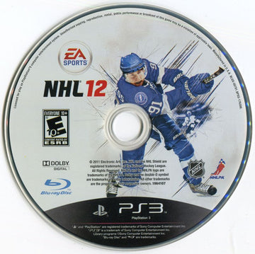 NHL 12 | PlayStation 3 | physical media | region=North America | source-country=United States | zypher-v2 | moby-dd2cf2a4dede | Data by MobyGames.com
