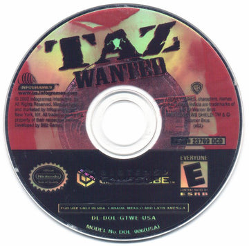 
Taz: Wanted | GameCube | physical media | Data by MobyGames.com