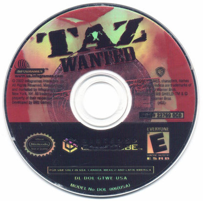 
Taz: Wanted | GameCube | physical media | Data by MobyGames.com