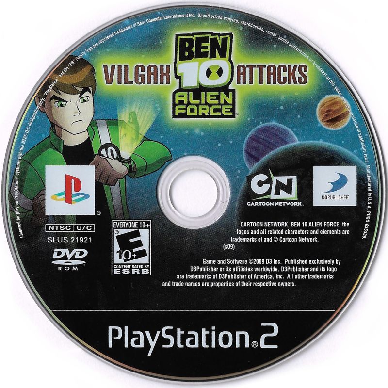 Ben 10: Alien Force - Vilgax Attacks | PlayStation 2 | physical media | Region: North America | source-country=United States | Data by MobyGames.com