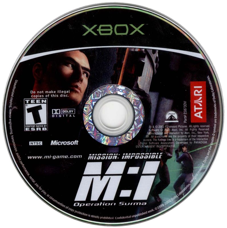 Mission: Impossible - Operation Surma | Xbox | physical media | region=North America | source-country=Canada,United States | zypher-v2 | moby-0188ba470c57 | Data by MobyGames.com