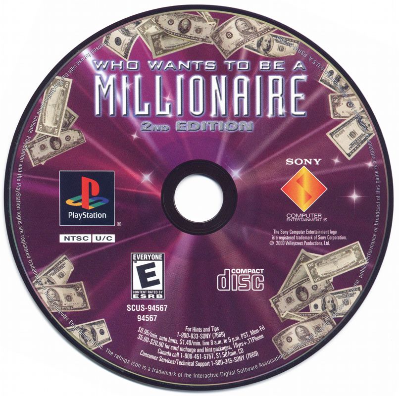 Who Wants to Be a Millionaire: 2nd Edition | PlayStation | physical media | Region: North America | source-country=United States | Data by MobyGames.com