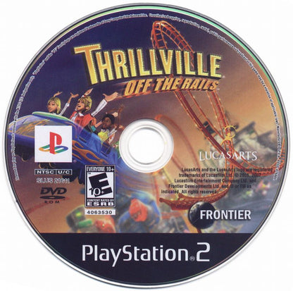 Thrillville: Off the Rails | PlayStation 2 | physical media | region=North America | source-country=United States | zypher-v2 | moby-e732dec18615 | Data by MobyGames.com