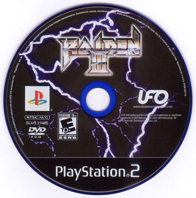 
Raiden III | PlayStation 2 | physical media | Data by MobyGames.com