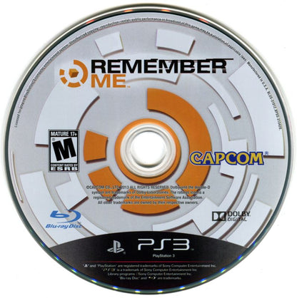 
Remember Me | PlayStation 3 | physical media | Data by MobyGames.com