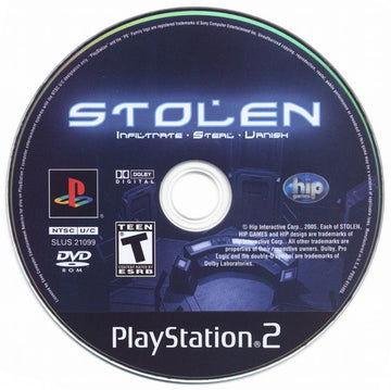 
Stolen | PlayStation 2 | physical media | Region: North America | source-country=United States | Data by MobyGames.com