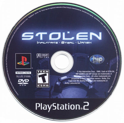 
Stolen | PlayStation 2 | physical media | Region: North America | source-country=United States | Data by MobyGames.com