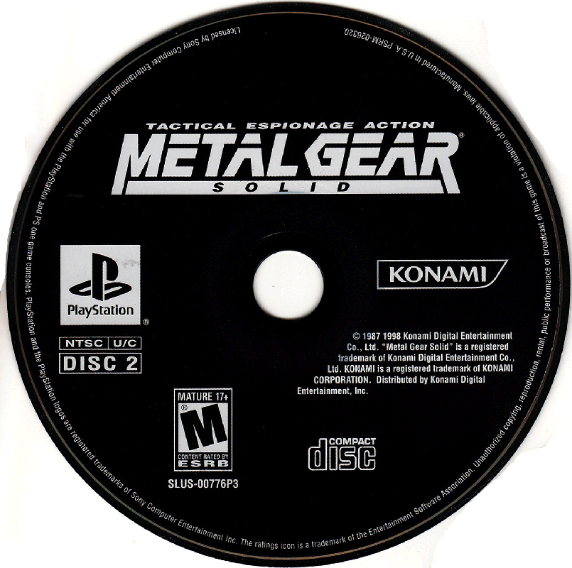 Metal Gear Solid: The Essential Collection | PlayStation 2 | game disc 2 of 3 | Region: North America | source-country=United States | Data by MobyGames.com