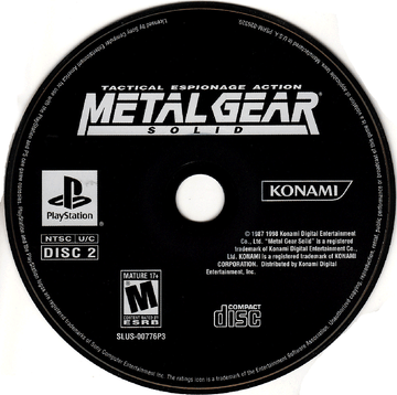 
Metal Gear Solid: The Essential Collection | PlayStation 2 | game disc 2 of 3 | Region: North America | source-country=United States | Data by MobyGames.com