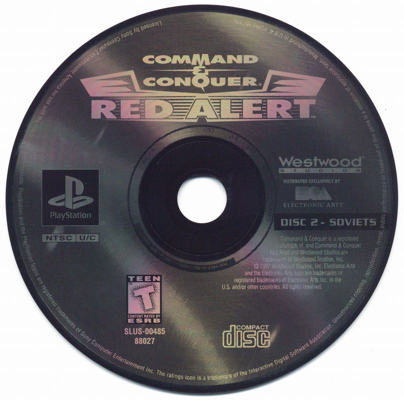 
Command & Conquer: Red Alert | PlayStation | game disc 2 of 2 | Region: North America | source-country=United States | Data by MobyGames.com