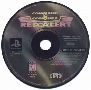 
Command & Conquer: Red Alert | PlayStation | game disc 2 of 2 | Region: North America | source-country=United States | Data by MobyGames.com