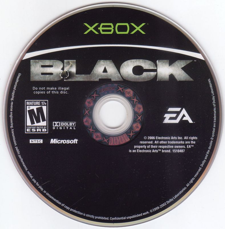 Black | Xbox | physical media | region=North America | source-country=United States | zypher-v2 | moby-f53680bd3ecf | Data by MobyGames.com
