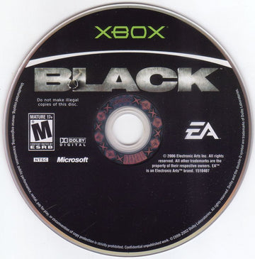 Black | Xbox | physical media | region=North America | source-country=United States | zypher-v2 | moby-f53680bd3ecf | Data by MobyGames.com