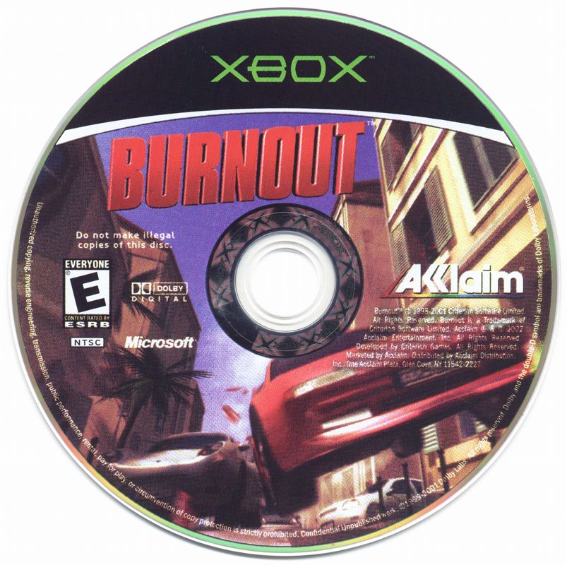 
Burnout | Xbox | physical media | Region: North America | source-country=United States | Data by MobyGames.com