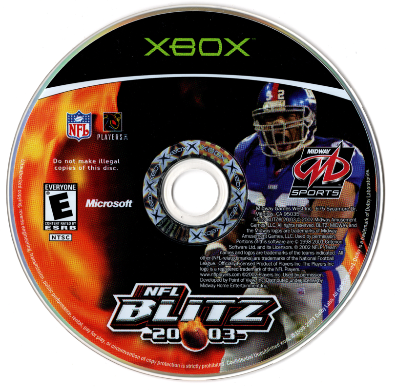 NFL Blitz 20-03 | Xbox | physical media | region=North America | source-country=United States | zypher-v2 | moby-fa27252cfe47 | Data by MobyGames.com