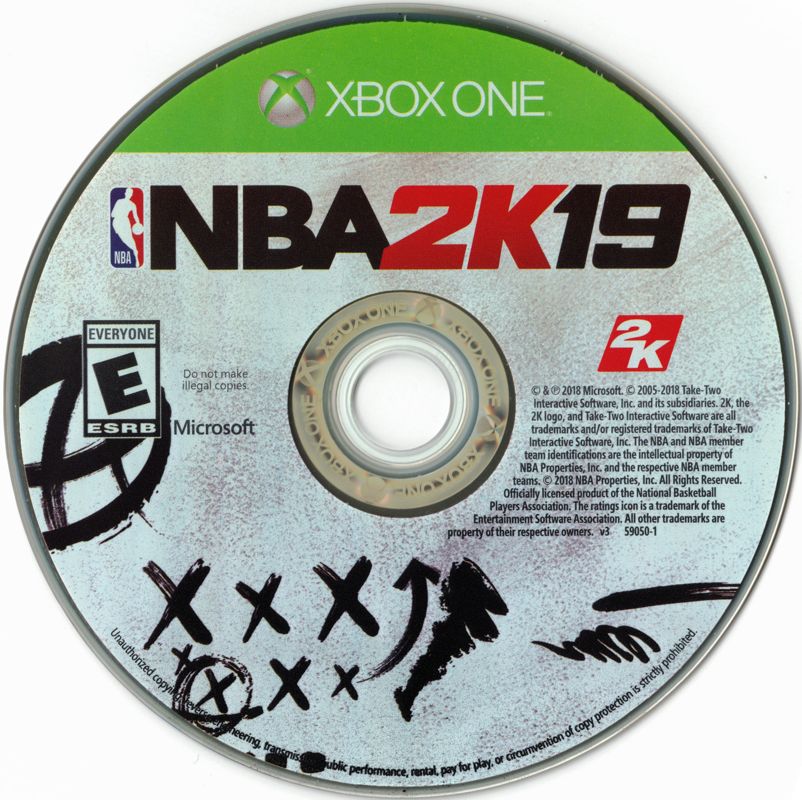 
NBA 2K19 | Xbox One | game disc 1 of 1 | Region: North America | source-country=United States | Data by MobyGames.com