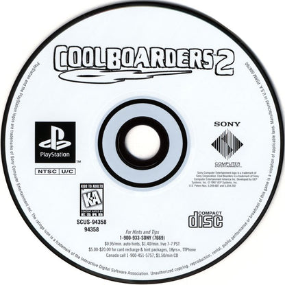 Cool Boarders 2 | PlayStation | physical media | region=North America | source-country=Canada,United States | zypher-v2 | moby-70ef5e0601be | Data by MobyGames.com
