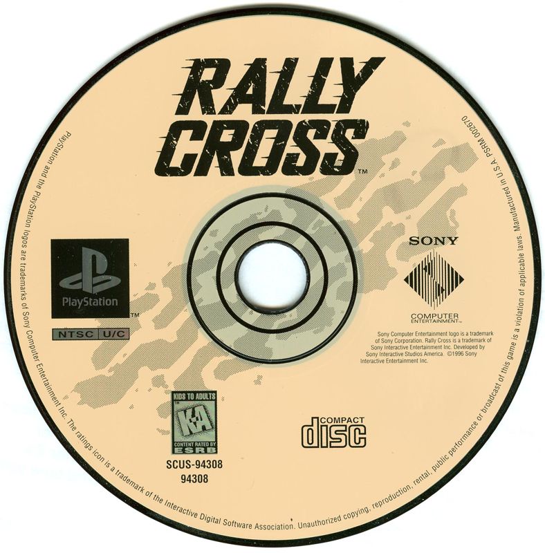 
Rally Cross | PlayStation | physical media | Region: North America | source-country=United States | Data by MobyGames.com