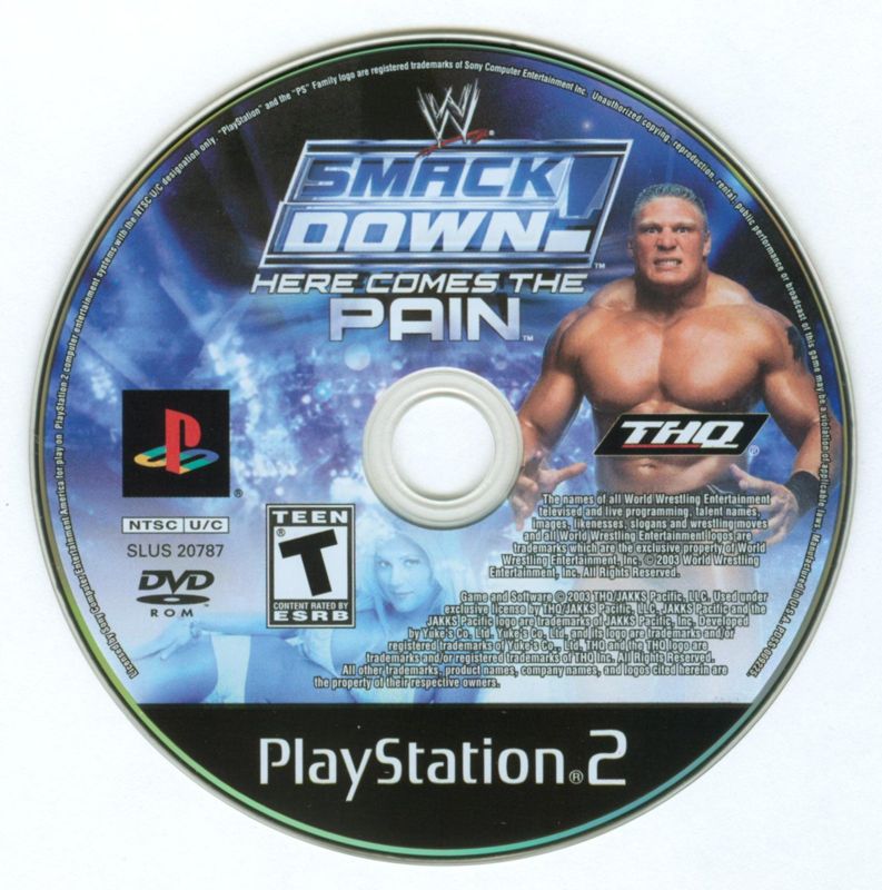 
WWE Smackdown! Here Comes the Pain | PlayStation 2 | physical media | Region: North America | source-country=Canada,United States | Data by MobyGames.com
