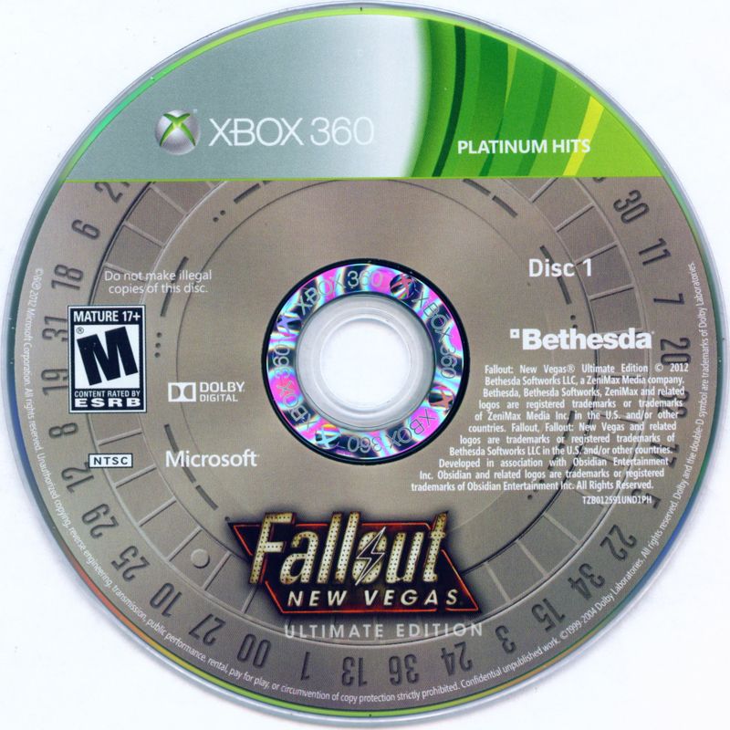 Fallout: New Vegas - Ultimate Edition | Xbox 360 | physical media | region=North America | source-country=Canada,United States | zypher-v2 | moby-9bafcd4291bd | Data by MobyGames.com