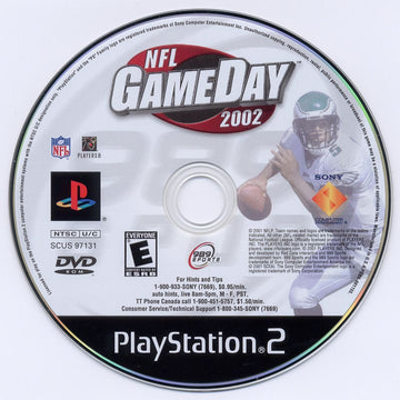 NFL GameDay 2002 | PlayStation 2 | physical media | region=North America | source-country=Canada,United States | zypher-v2 | moby-d9fb0e3bf256 | Data by MobyGames.com