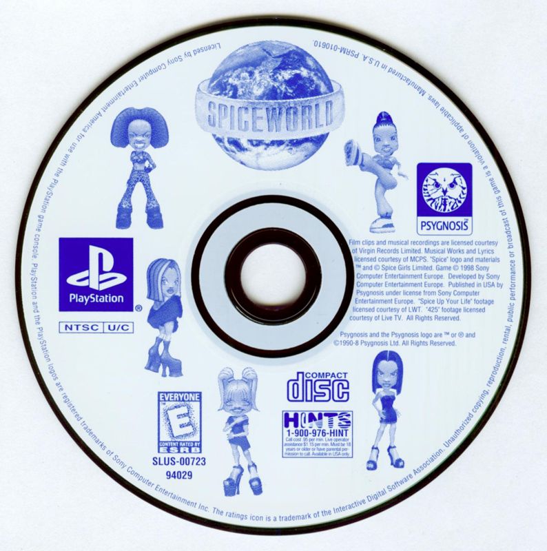 Spice World | PlayStation | physical media | Region: North America | source-country=Canada,United States | Data by MobyGames.com